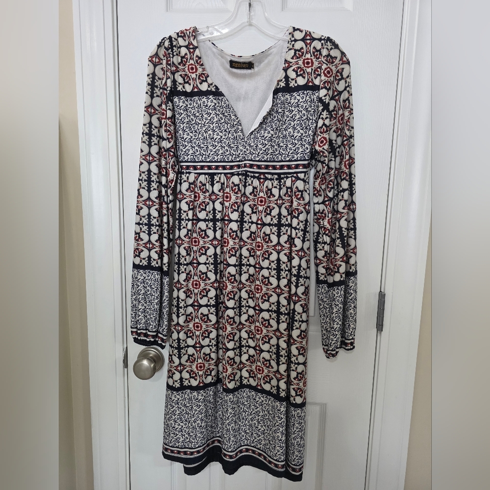 REBORN Long Sleeve Hippie Dress